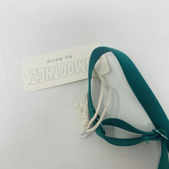 Aerie Smoothez Womens Size 32B Mesh Unlined Underwire Balconette Bra Green 2199 - Picture 5 of 9